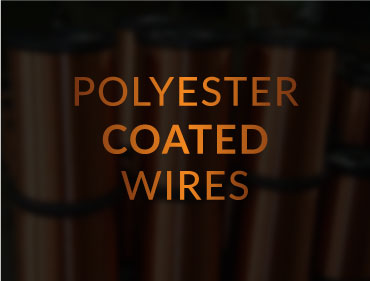 Polyester coated wires