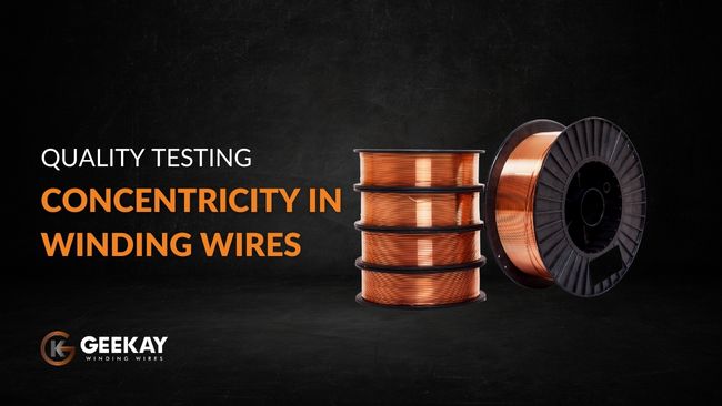 Quality Testing in winding wires to measure the impact of concentricity on long life of motor